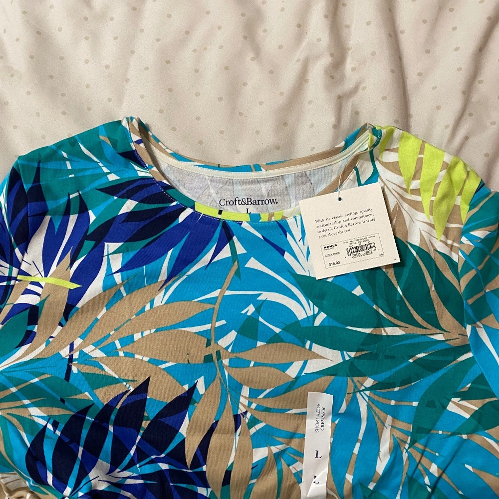 BOGO NWT croft&borrow floral shirt